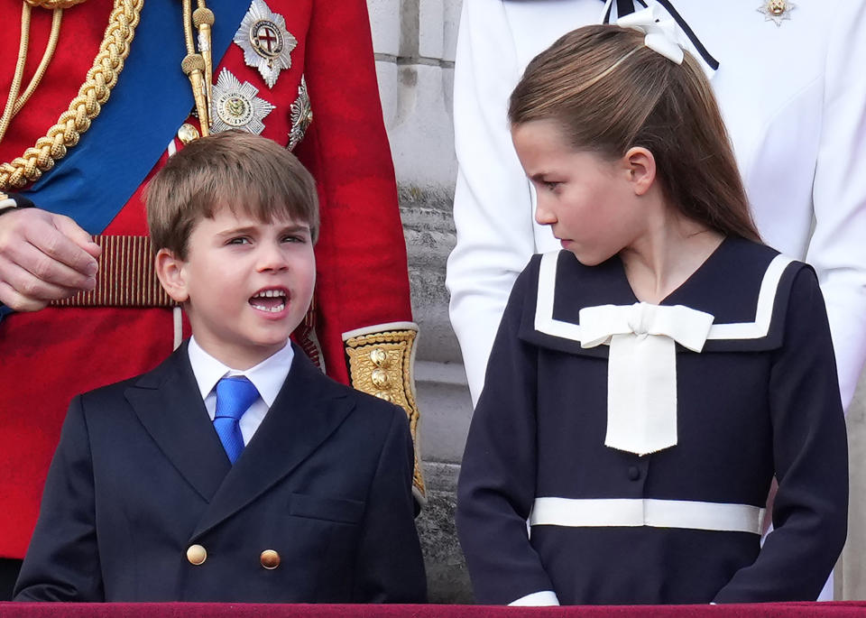 Le prince Louis et sa soeur Charlotte