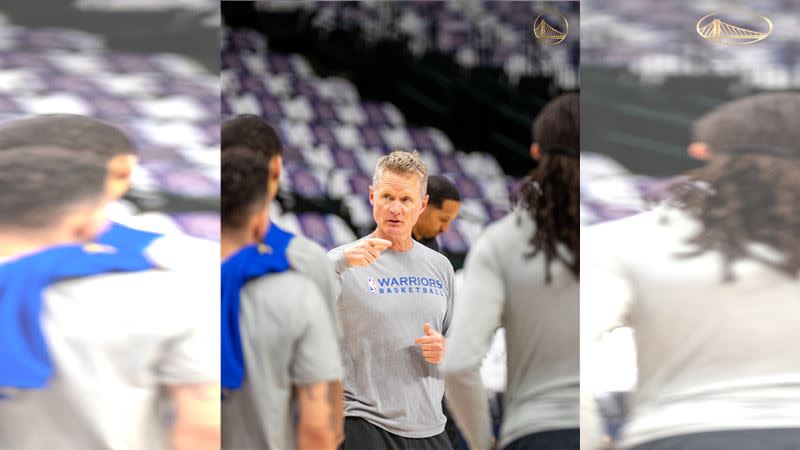 勇士總教練柯爾（Steve Kerr）對槍擊案表示憤怒。（圖／翻攝自勇士推特）