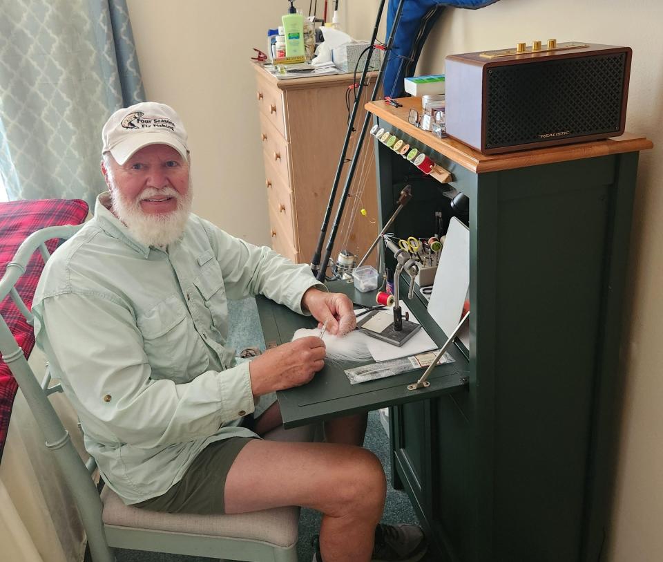 Our weekly fly-fishing contributor, Geno Giza, was sidelined by a virus last week, so he used his time wisely at his fly-tying desk.