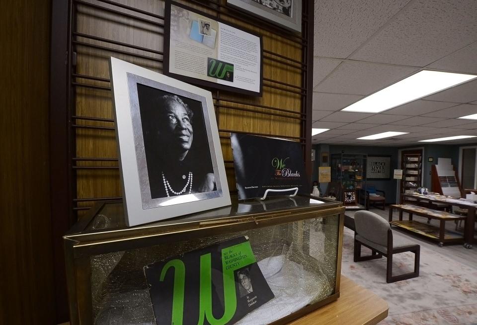 A portait of Marguerite Doleman on display at the Doleman Black Heritage Museum.