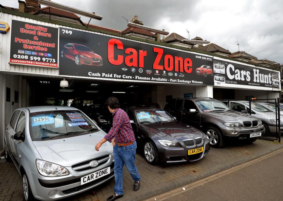 Insurers cite increased used car prices as one of the factors causing a rise in claims costs, along with delays in obtaining parts and materials for repairs (John Stillwell/PA) (PA Archive)