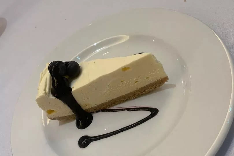 The New York cheesecake at Marco Pierre White