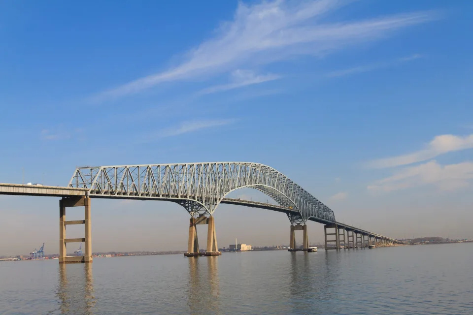 A picture of the Francis Scott Key Bridge in Baltimore, Maryland