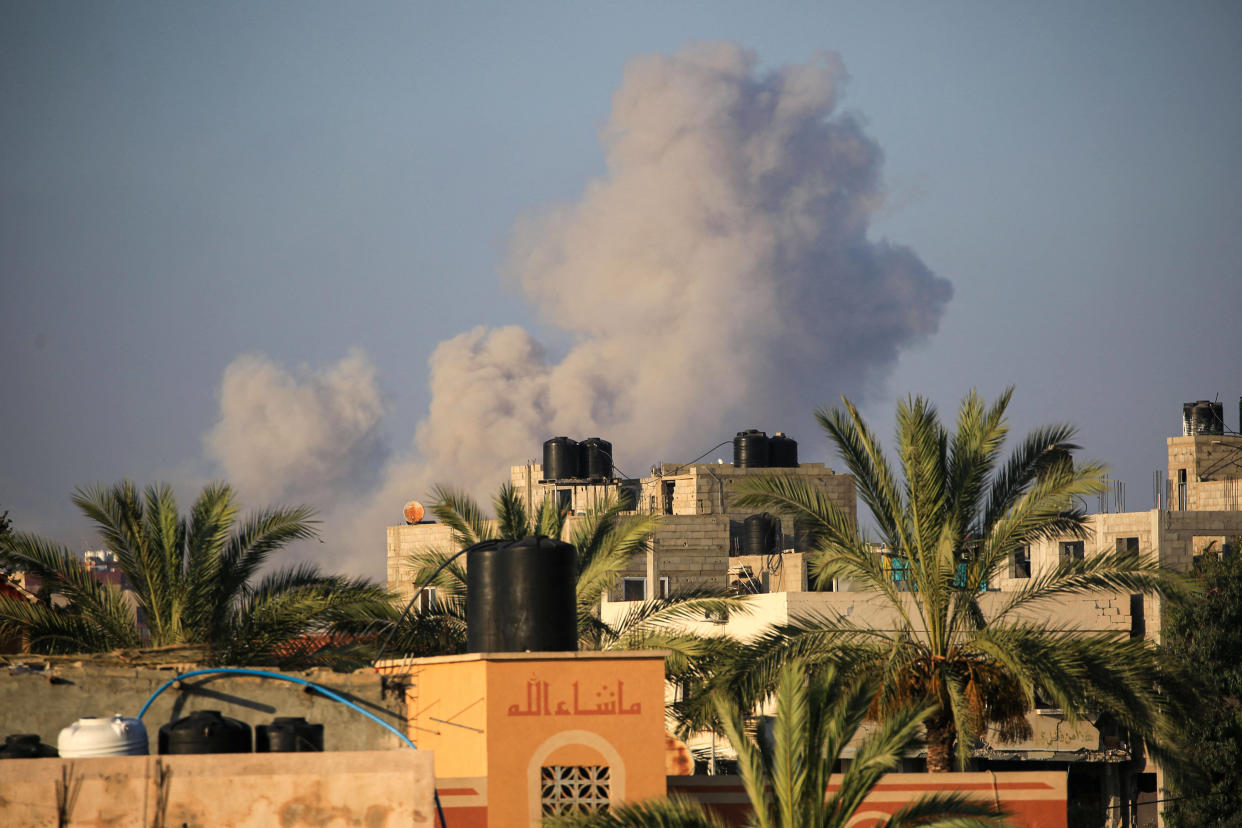 Pourquoi Israël fait une « pause tactique » quotidienne dans une zone de la bande de Gaza (Photo d’un bombardement israélien à Gaza le 11 juin 2024) 