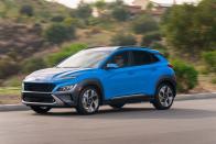 <p>2023 Hyundai Kona is among our favorites in the class, competing handily with the Mazda CX-30, Kia Soul, and VW Taos, among others.</p>