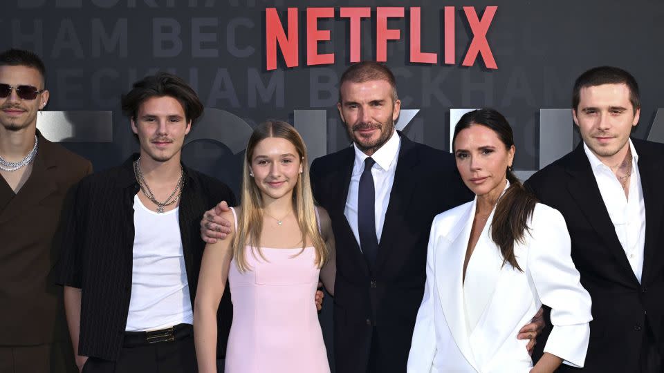 The Beckhams pictured with their four children. - Anthony Harvey/Shutterstock