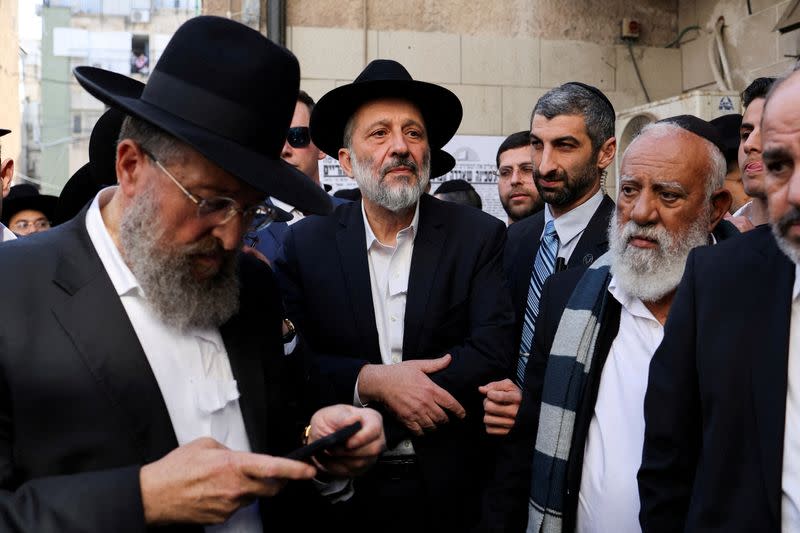 FILE PHOTO: Funeral procession of Rabbi Shimon Baadani in Bnei Brak