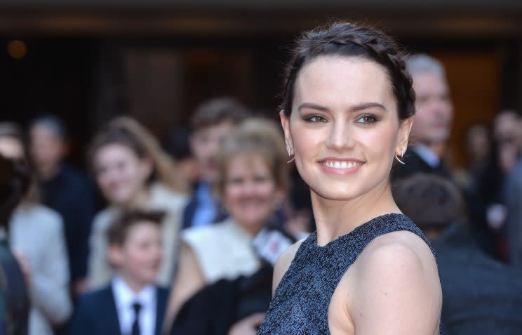 Daisy Ridley at the Jameson Empire Awards 2016 at the Grosvenor House Hotel on March 20, 2016, in London (Photo: Anthony Harvey/Getty Images)