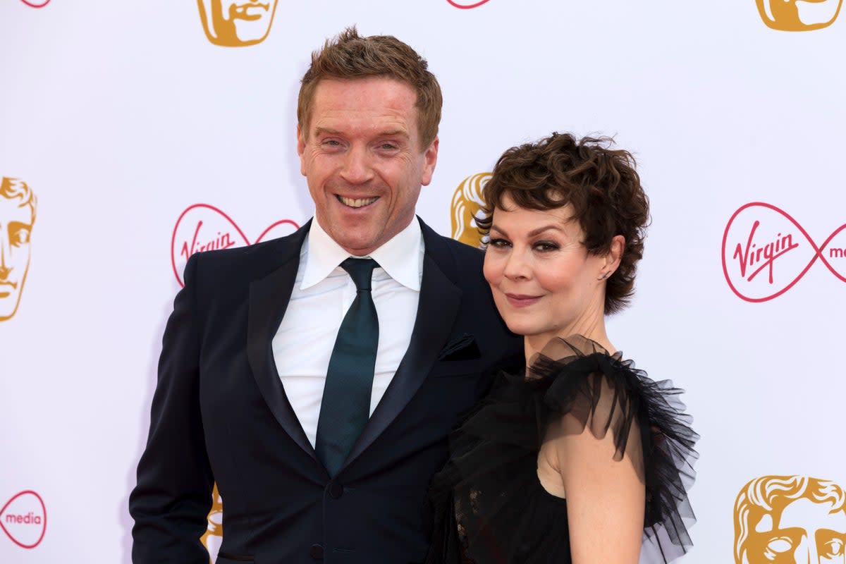 Damian Lewis and Helen McCrory pose for photographers the 2019 BAFTA Television Awards (Grant Pollard/Invision/AP)