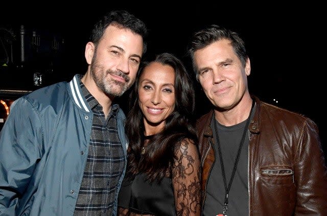 Jimmy Kimmel, Vicky Cornell and Josh Brolin