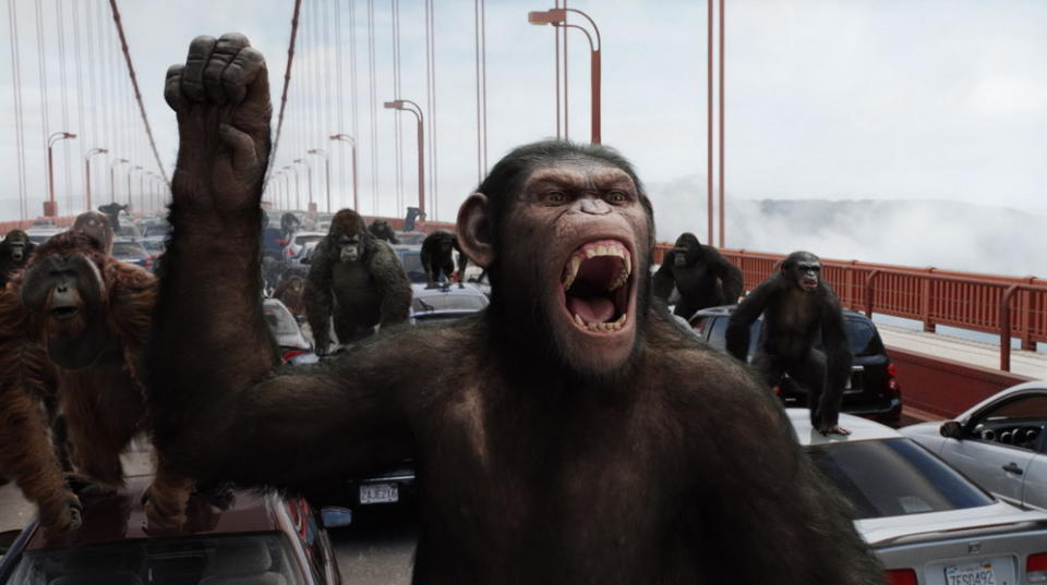 The apes go ape in Rise of the Planet of the Apes