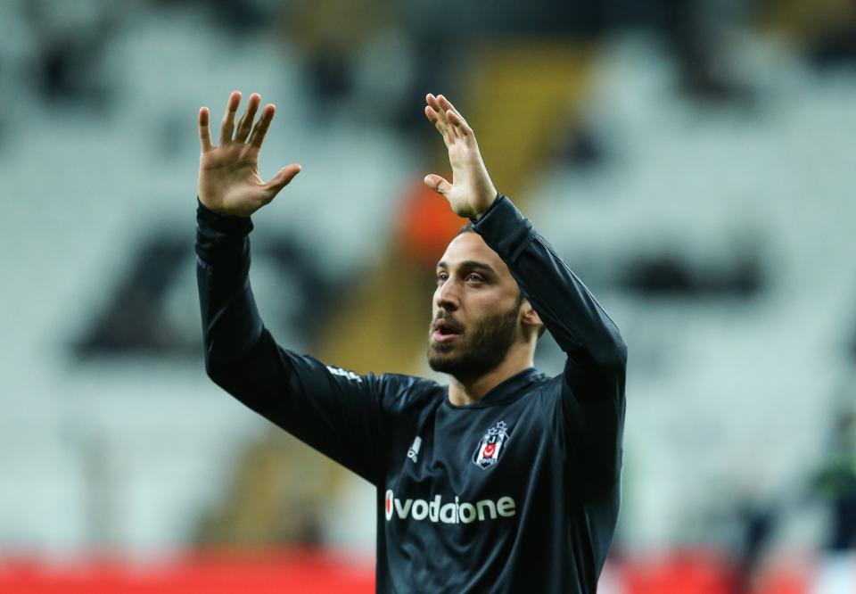 Cenk Tosun has already bid farewell to Besiktas fans. (Getty)