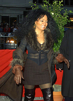 Diana Ross at the New York premiere of Warner Brothers' Harry Potter and The Sorcerer's Stone