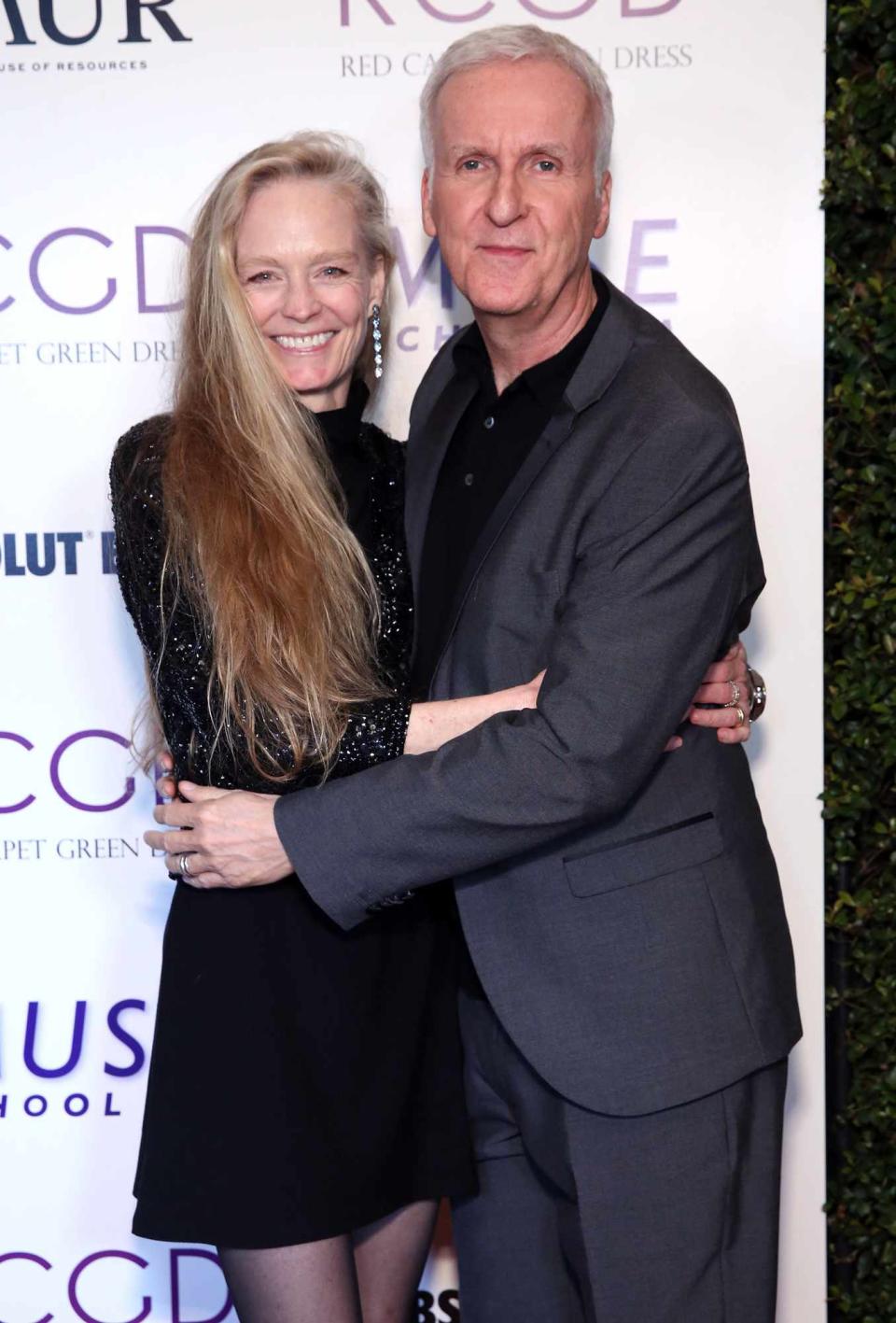 Suzy Amis Cameron and James Cameron attend Suzy Amis Cameron's 10-Year Anniversary Of RCGD Celebration on February 21, 2019 in Beverly Hills, California
