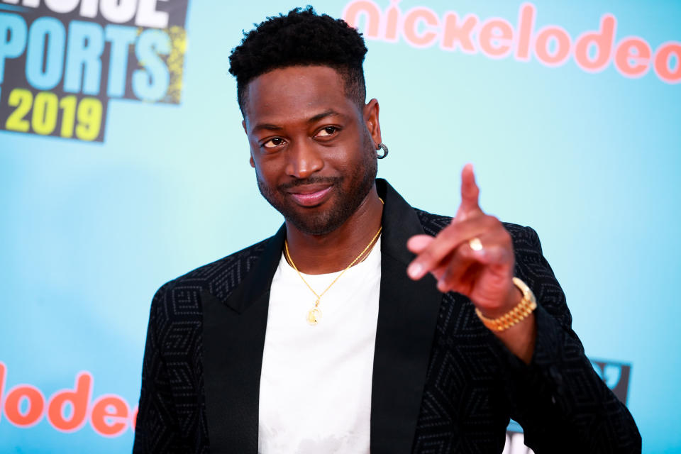 SANTA MONICA, CALIFORNIA - JULY 11: Dwyane Wade attends the Nickelodeon Kids' Choice Sports at Barker Hangar on July 11, 2019 in Santa Monica, California. (Photo by Rich Fury/FilmMagic)