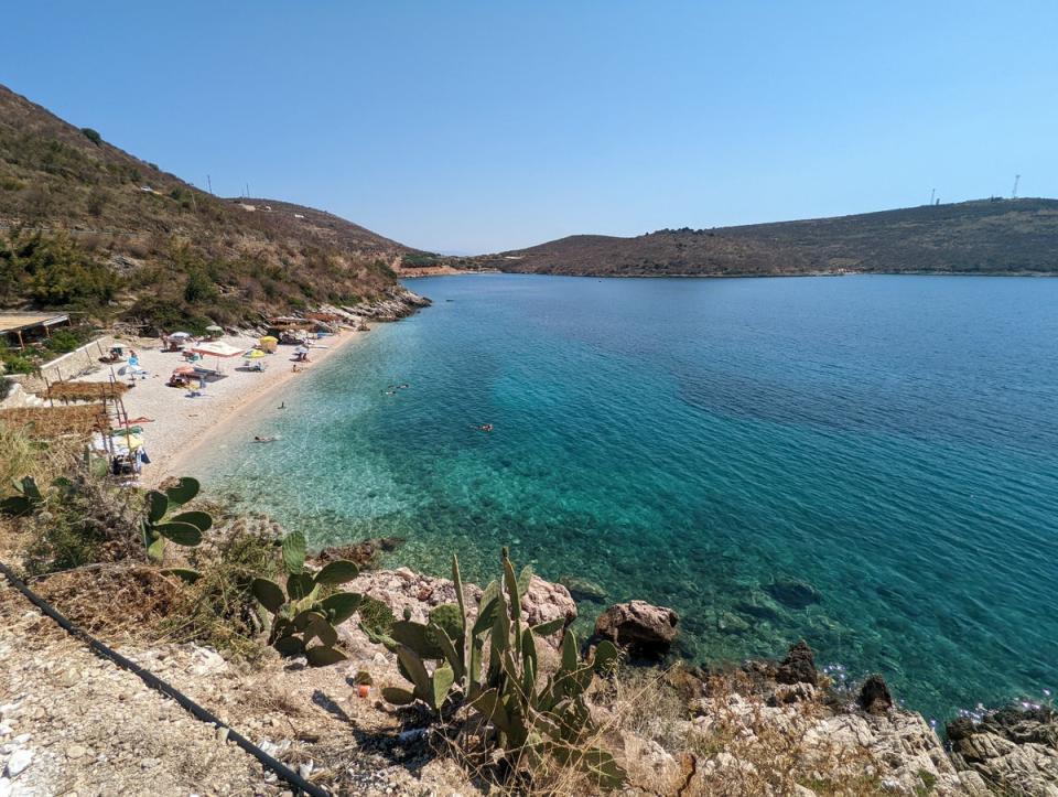 One of the secret, unmarked beaches near Porto Palermo (Lucie Grace)