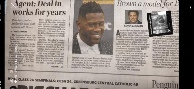 antonio brown news live