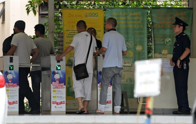 The strike by Chinese SMRT bus drivers has made news worldwide. (AFP Photo)