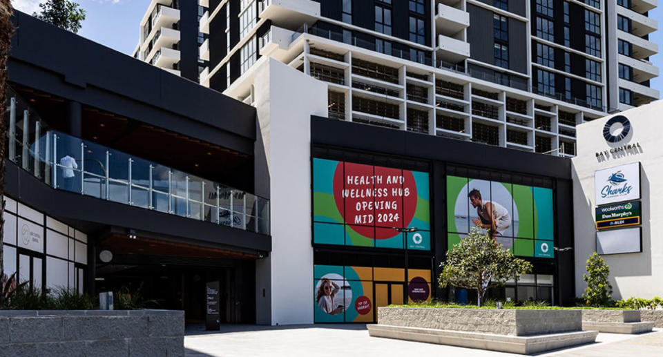 Front of Bay Central shopping centre 