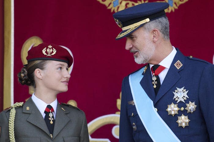 Princesa Leonor y rey Felipe VI