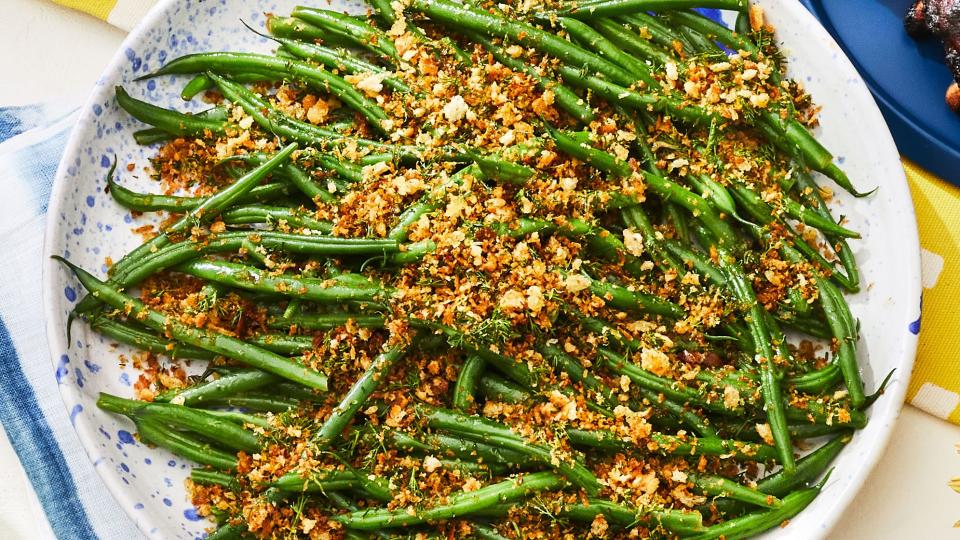 Green Bean Salad with Crispy Bread Crumbs