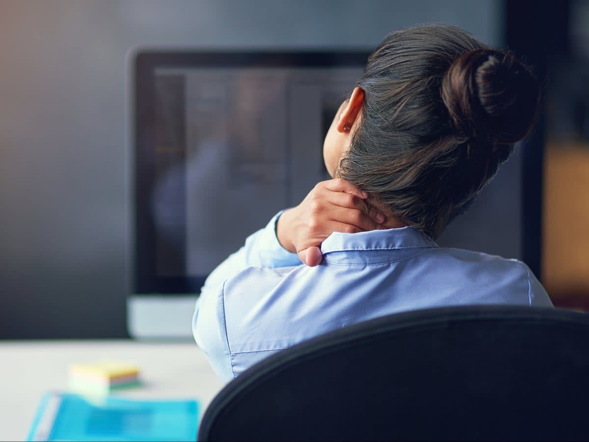 Stress can cause tension in the neck (Getty Images/iStockphoto)