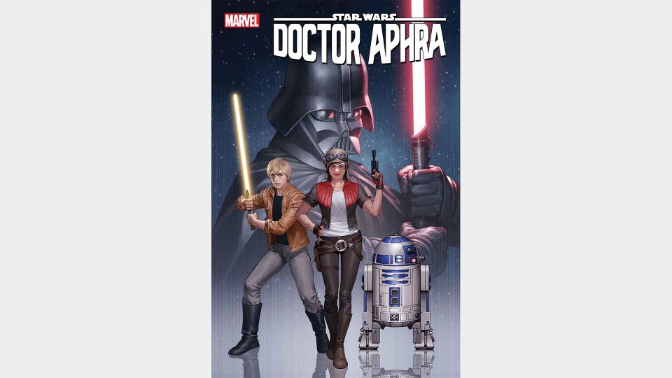 Dr Aphra, with Luke and R2-D2