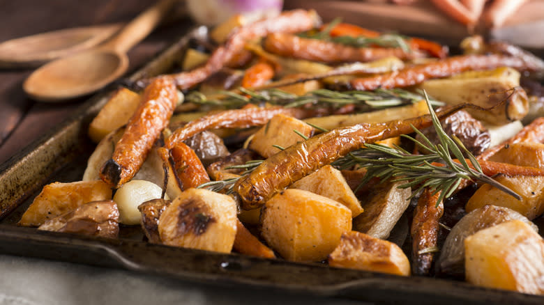 roasted turnips and parsnips