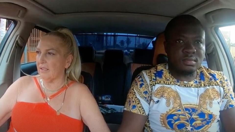 Angela and Michael in a car
