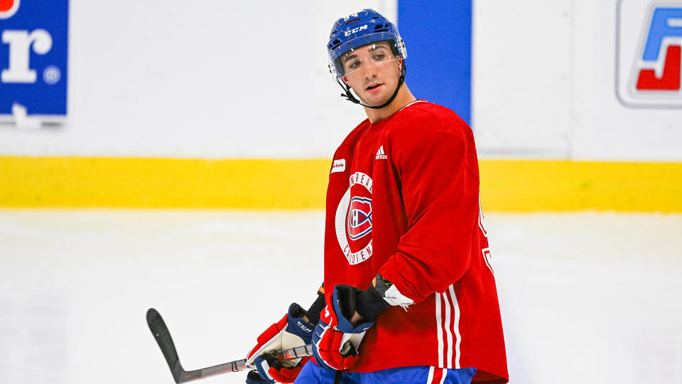 Logan Mailloux was drafted by the Canadiens in 2021 despite the controversy surrounding him. (Photo by David Kirouac/Icon Sportswire via Getty Images)