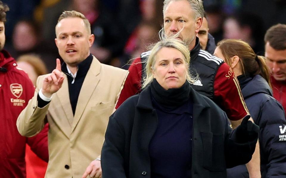 Emma Hayes and Jonas Eidevall clash at the final whistle