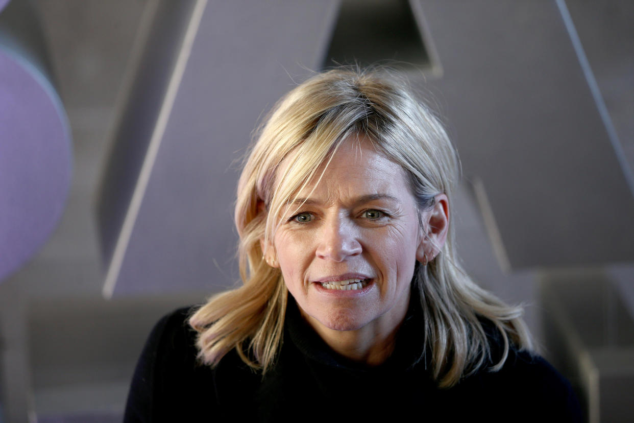 Zoe Ball outside Wogan House in London after her first morning hosting the BBC 2 Breakfast Show. (Photo by Yui Mok/PA Images via Getty Images)