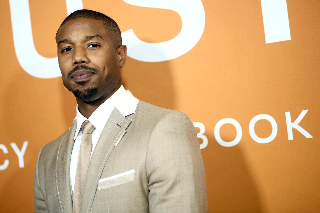 LOS ANGELES, CALIFORNIA - JANUARY 06: Michael B. Jordan attends the LA Community Screening of Warner Bros Pictures' "Just Mercy" at Cinemark Baldwin Hills on January 06, 2020 in Los Angeles, California. (Photo by Tommaso Boddi/WireImage)