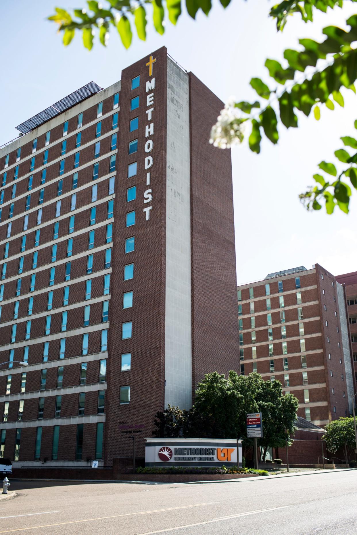 Methodist University Hospital at 1265 Union Avenue in Memphis, Tennessee.