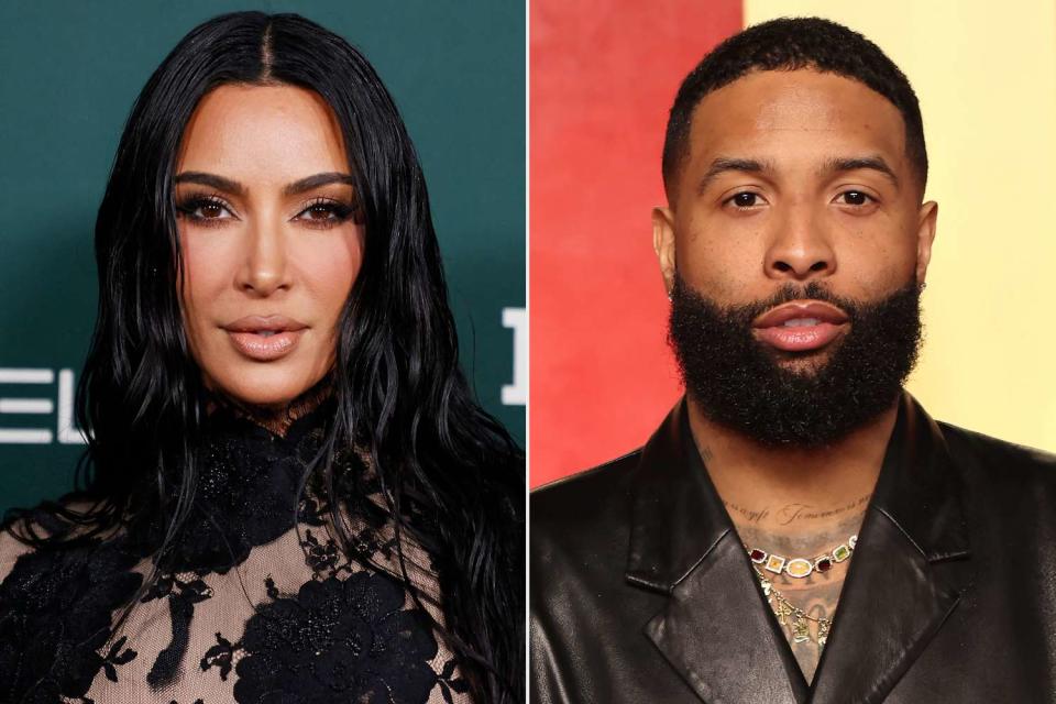 <p>MICHAEL TRAN/AFP via Getty; Amy Sussman/Getty</p> Kim Kardashian and Odell Beckham Jr