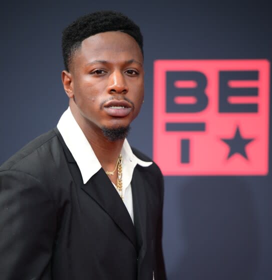 LOS ANGELES, CALIFORNIA - JUNE 26: Joey Bada$$ attends the 2022 BET Awards at Microsoft Theater on June 26, 2022 in Los Angeles, California.(Photo by Prince Williams/ Getty Images)