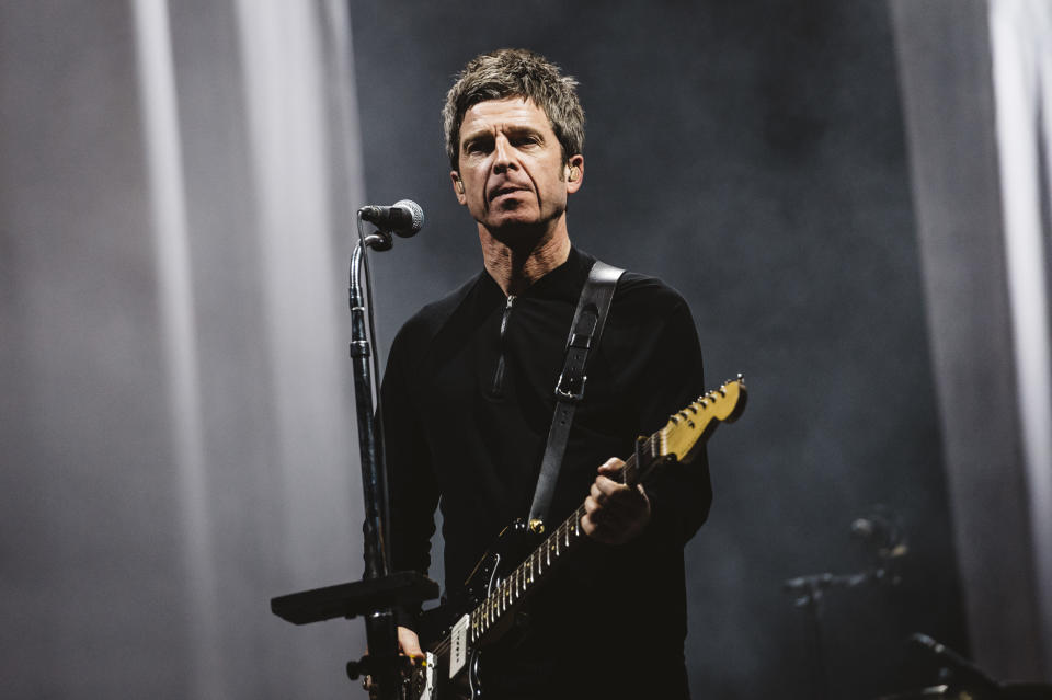 MADRID, SPAIN - JULY 11: Noel Gallagher of Noel Gallagher's High Flying Birds performs on stage during day 1 of Madcool Festival on July 11, 2019 in Madrid, Spain. (Photo by Mariano Regidor/Redferns)