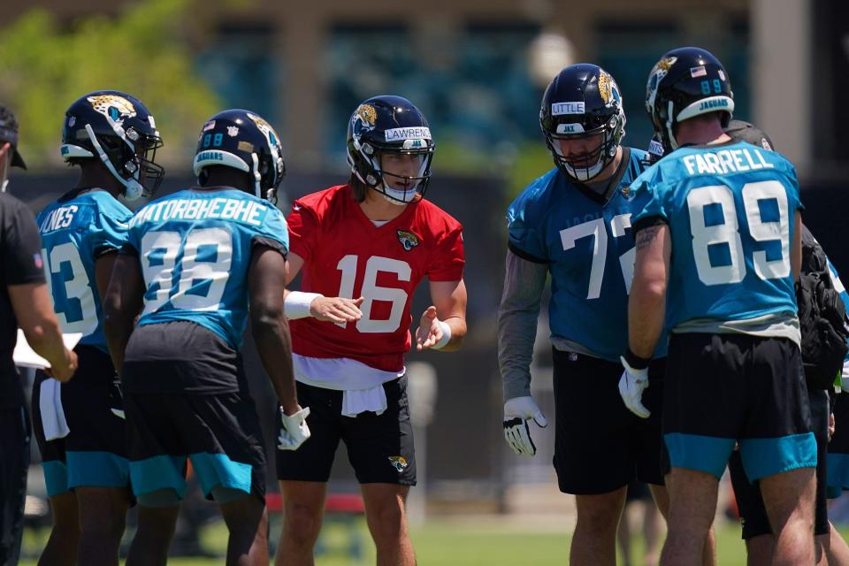 Rookie QB Trevor Lawrence (16) has rekindled optimism for the Jaguars.