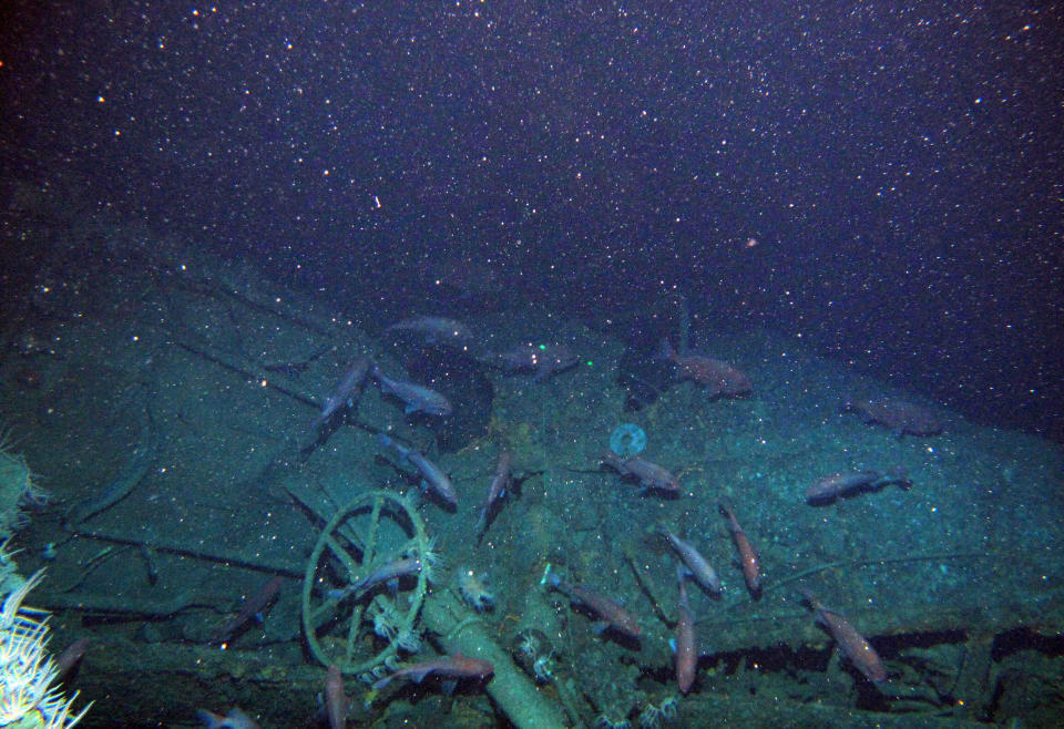 The submarine was discovered more than 103 years after its disappearance in World War I. (Australian Department of Defence via AP)