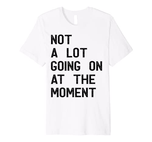 Funny Gift Not a Lot Going on at the Moment Vintage Premium T-Shirt