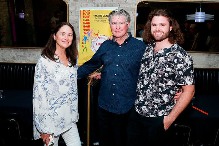 Treat Williams con su mujer, Pam, y su hijo, Gill