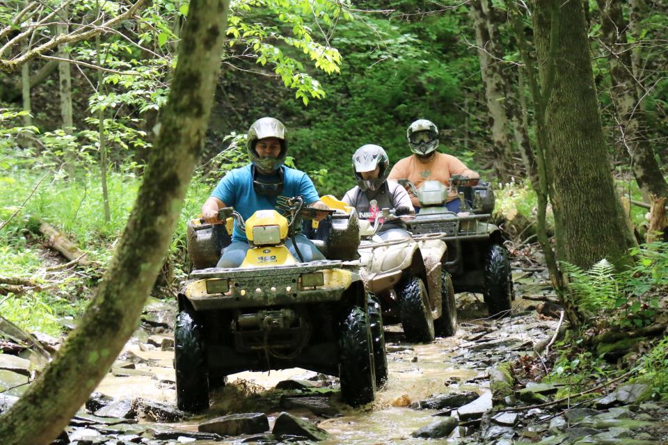 Tall Pines ATV Park in Andover maintains more than 70 miles of trails for ATVs, side-by-sides and dirt bikes, complete with mud holes, an obstacle course and trails for all ability levels.