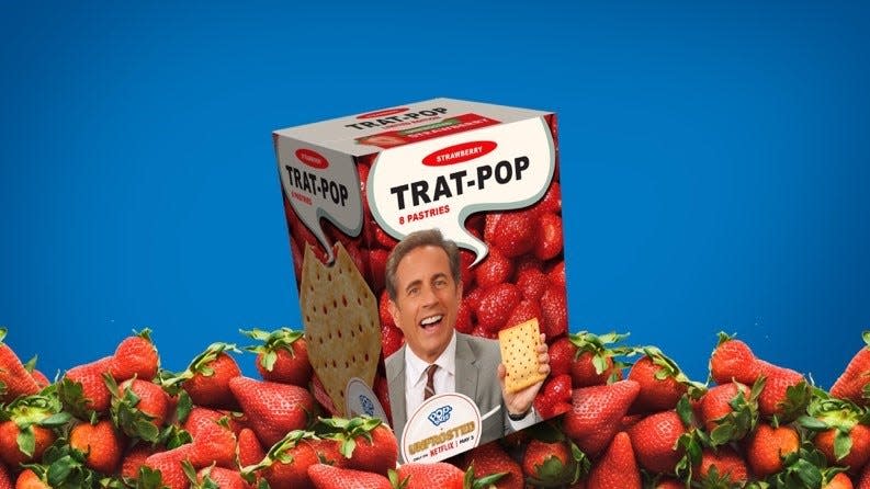 The makers of "Pop-Tarts" is offering a chance to win limited edition boxes of "Trat-Pop" depicted in Unfrosted, a film featuring Jerry Seinfeld on Netflix.