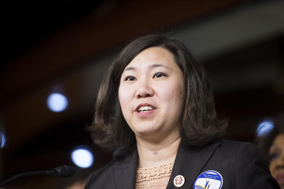 Meng, long an equal pay advocate, has recently taken on a less publicized issue of equality: the "tampon tax." In February, she <a href="https://meng.house.gov/media-center/press-releases/meng-introduces-legislation-to-make-feminine-hygiene-products-such-as" target="_blank">introduced a bill</a> that would allow women to purchase feminine hygiene products with funds in their untaxed health care spending accounts, making the necessary products more affordable for all women. She's also <a href="http://meng.house.gov/sites/meng.house.gov/files/FINAL%20Letter%20to%20Speaker%20Heastie%20and%20Majority%20Leader%20Flanagan%20Re%20Elimination%20of%20NYS%20FHP%20Sales%20Tax.pdf" target="_blank">called on</a> New York lawmakers to eliminate the sales tax on these products.