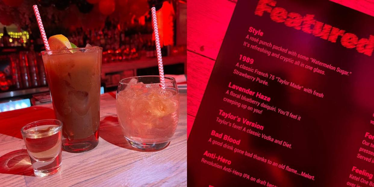 taylor swift bar cocktails