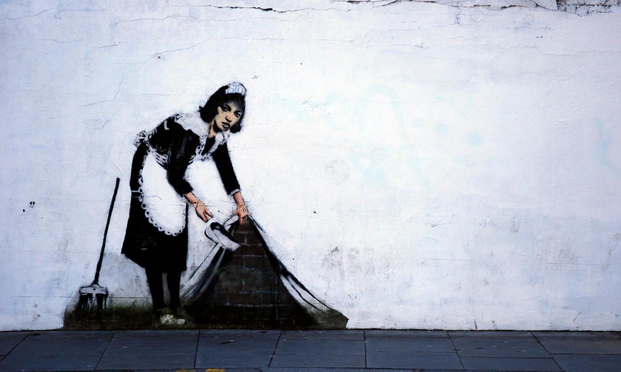 <span>Maid in London by Banksy.</span><span>Photograph: Magdalena Mayo/Alamy</span>