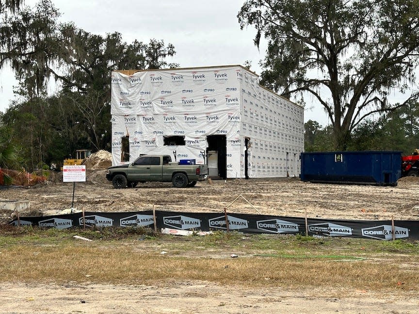 Construction continues on the new Sonic Drive-In at 6421 SW Archer Road in Gainesville.