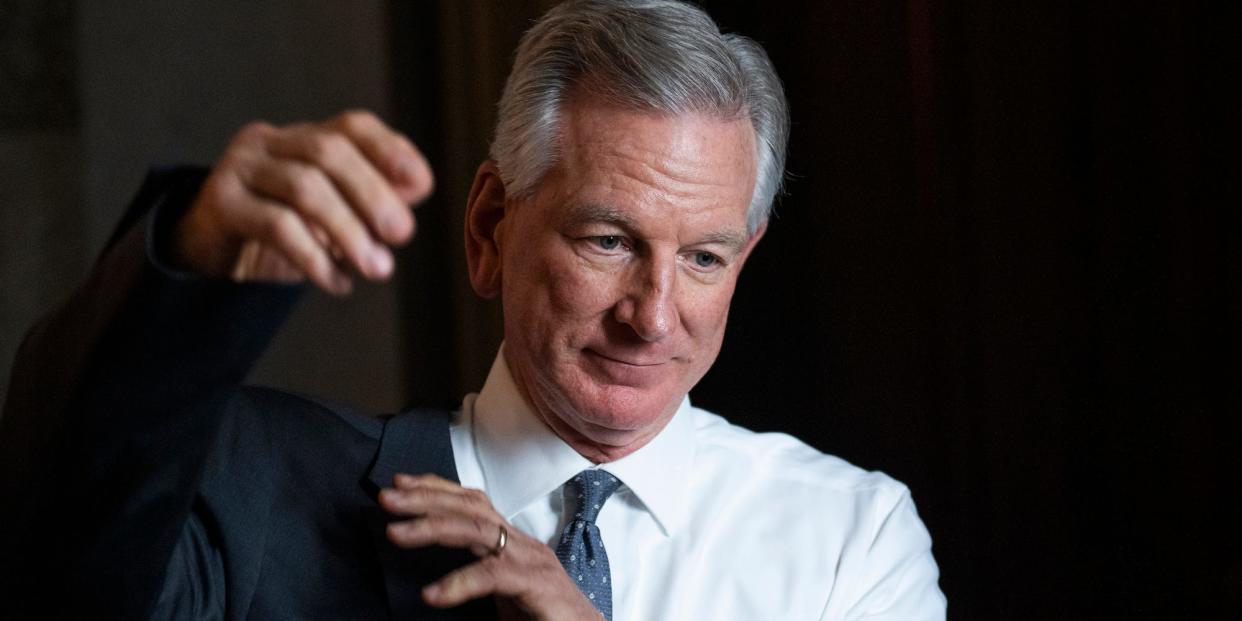 Republican Sen. Tommy Tuberville of Alabama at the Capitol on June 7, 2022.