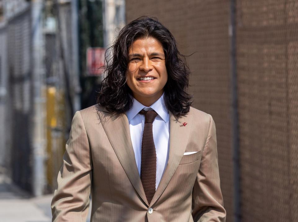los angeles, ca august 24 cristo fernandez is seen at jimmy kimmel live on august 24, 2021 in los angeles, california photo by rbbauer griffingc images