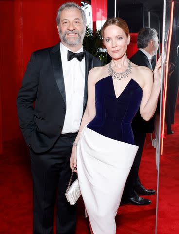 <p>Stefanie Keenan/VF24/WireImage</p> Judd Apatow and Leslie Mann